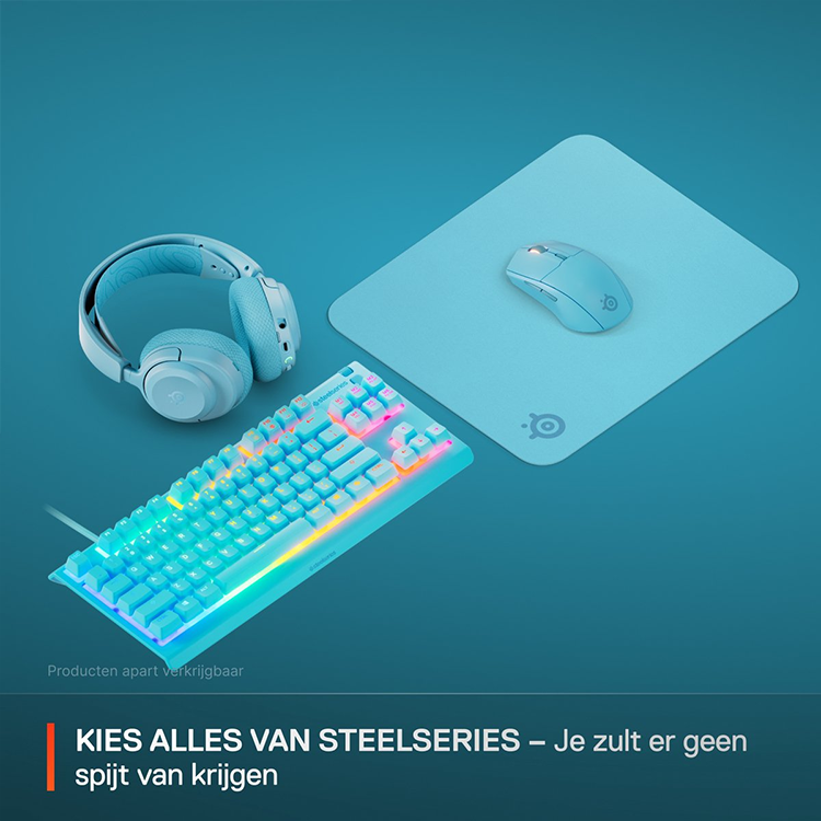 خرید موس پد SteelSeries QcK - سایز مدیوم - آبی کم رنگ